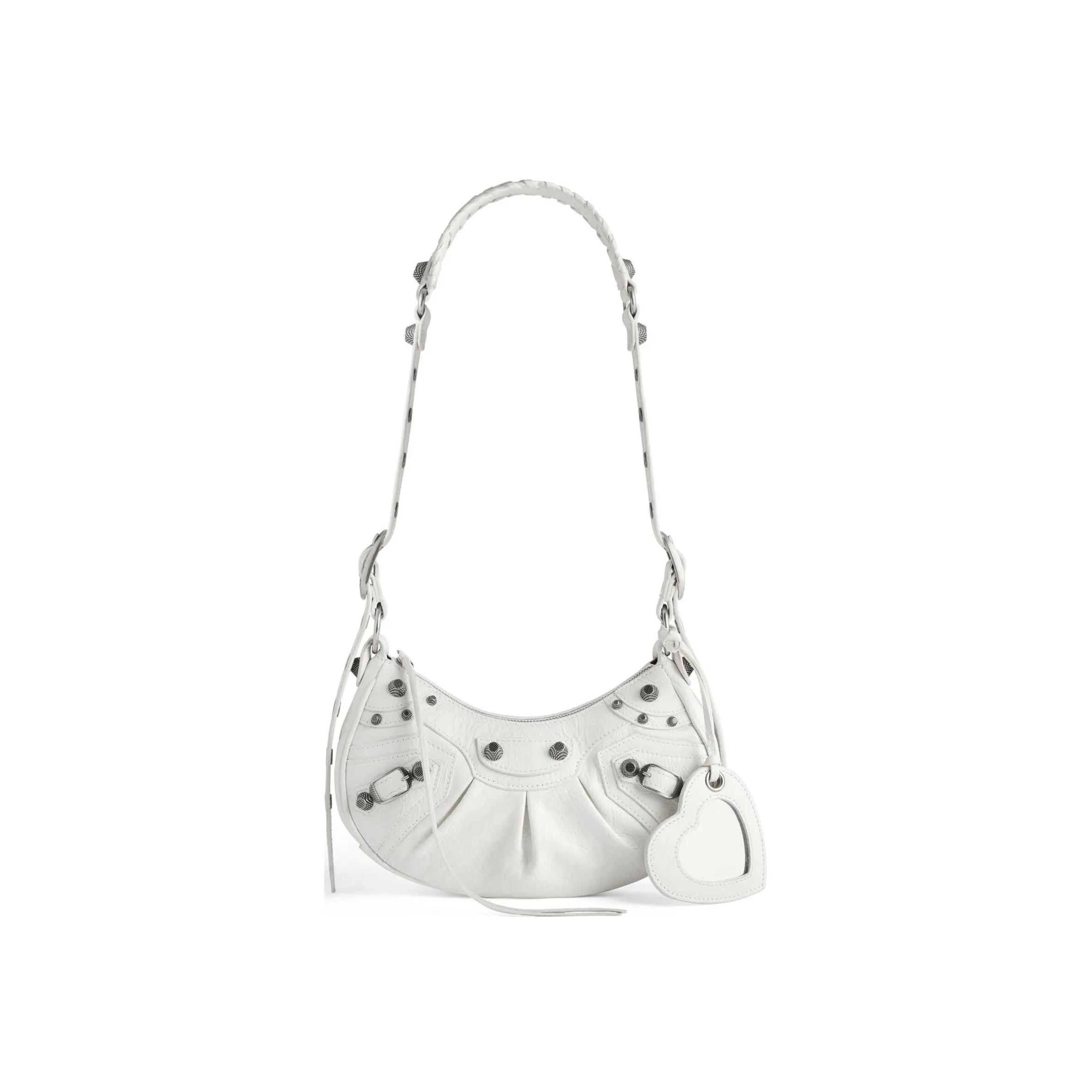 Ba*len*cia*ga women''s le cagole shoulder bag xs in white 6713091vg9y9104 (25.9*16*9.9cm)